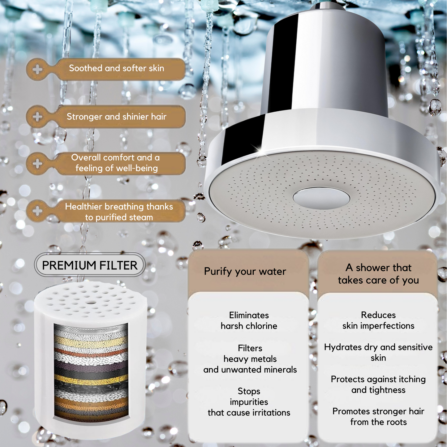 Glowing's Glow Shower - Peau douce et cheveux forts