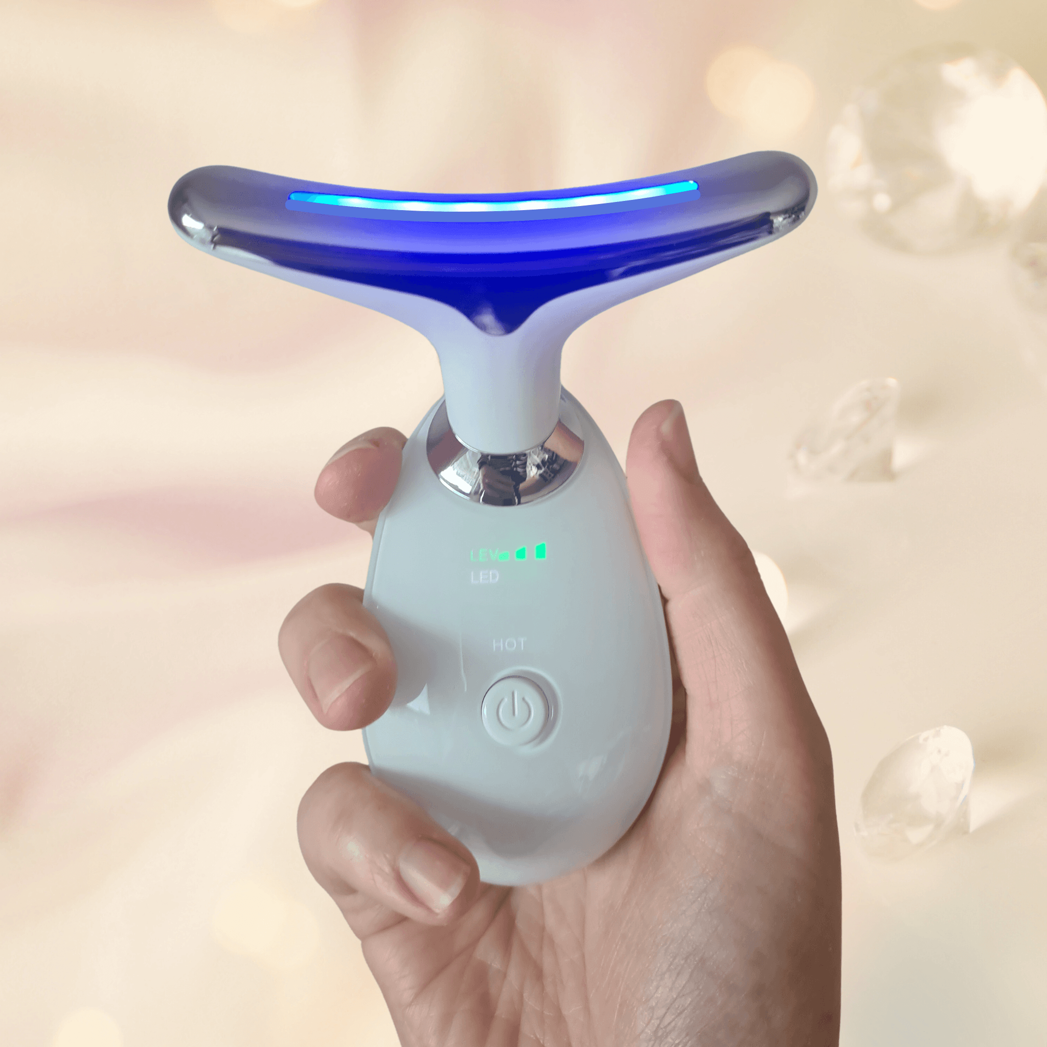 Purifying blue light treatment – Eliminates acne-causing bacteria, reduces inflammation, and tightens pores. Ideal for clearer, more even, and blemish-free skin.