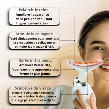 Masajeador facial LED 7 en 1 GLOWING'S GLOW - Visualiza y expresa tu resplandor interior